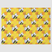 Blauwe Waterverf hondenpootafdruk Tissuepapier (Voorkant)