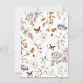 Blauwe Waterverf Hydrangea Baby shower Advies Kaar Notitiekaartje (Achterkant)