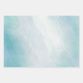Blauwe waterverf inpakpapier vel (Voorkant 2)