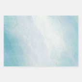 Blauwe waterverf inpakpapier vel (Voorkant)