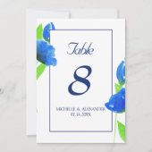 Blauwe waterverf kaart (Voorkant)