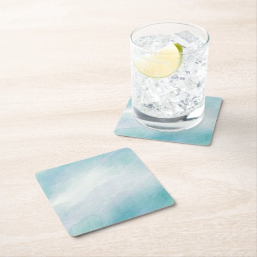 Blauwe waterverf kartonnen onderzetters (Insitu)