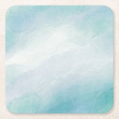 Blauwe waterverf kartonnen onderzetters (Voorkant)