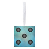 Blauwe Waterverf kerstfeestdag Bunco Decoratie (Rechts)