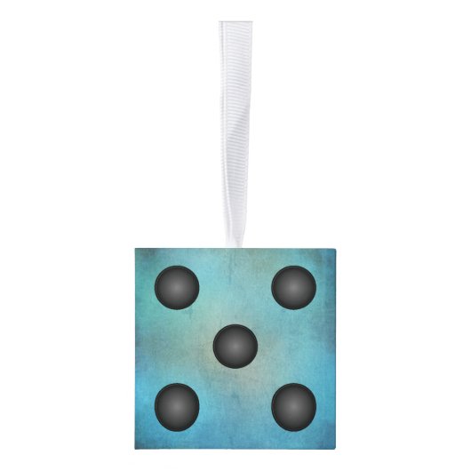 Blauwe Waterverf kerstfeestdag Bunco Decoratie (Rechts)