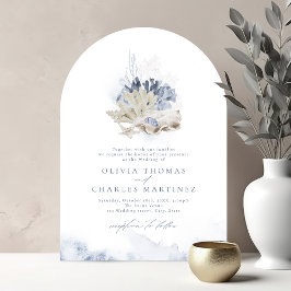 Blauwe waterverf koraal en zeeschildpadden strandb kaart