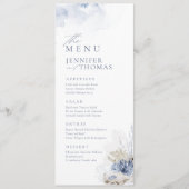 Blauwe waterverf koraal en zeeschildpaddenstrand b menu (Voorkant)