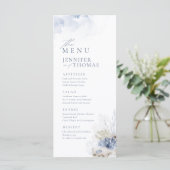 Blauwe waterverf koraal en zeeschildpaddenstrand b menu (Staand voorkant)