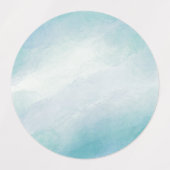 Blauwe waterverf labels (Design 2)
