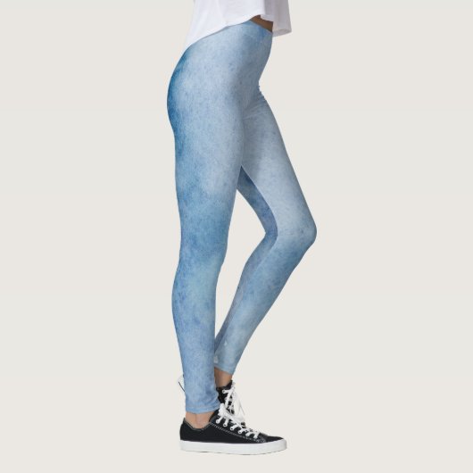 Blauwe Waterverf Leggings (Rechts)