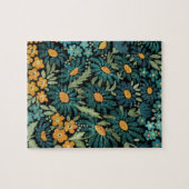 Blauwe waterverf legpuzzel (Horizontaal)