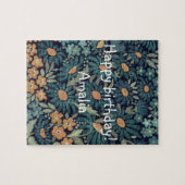 Blauwe waterverf legpuzzel (Horizontaal)