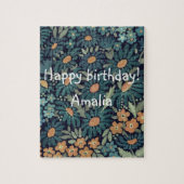 Blauwe waterverf legpuzzel (Verticaal)