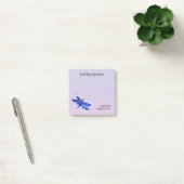 Blauwe Waterverf libel gepersonaliseerd inspireren Post-it® Notes (Kantoor)
