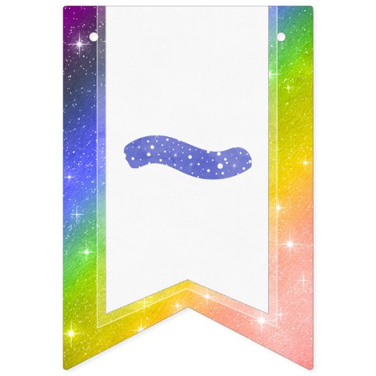 Blauwe Waterverf Liefde Is Liefde Rainbow LGBT Vlaggetjes (Eerste vlag)