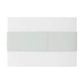 Blauwe waterverf lijsten buikband uitnodigingen wikkel (Achterkant Voorbeeld)