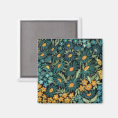 Blauwe waterverf magneet (Voorkant / Achterkant)