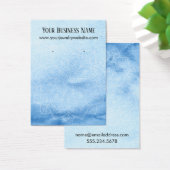 Blauwe Waterverf Mandala met Kaarten voor beeldsch Visitekaartje (Bureau)