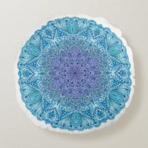 Blauwe Waterverf Mandala