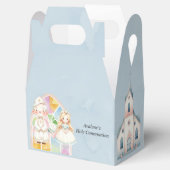 Blauwe Waterverf Meisje 1e. communie Bedankdoosjes (Geopend)