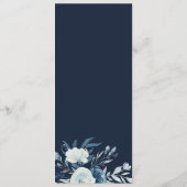 Blauwe waterverf menu (Achterkant)