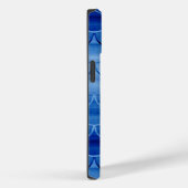 Blauwe Waterverf Mermaid Scale Patroon Aangepaste Case-Mate iPhone Case (Achterkant / Rechts)