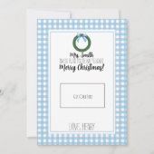 Blauwe Waterverf met kerstkaartje voor leraar Bedankkaart (Voorkant)