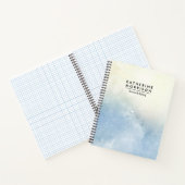 Blauwe Waterverf Notitieboek (Binnen)