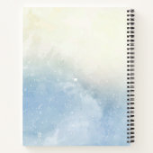 Blauwe Waterverf Notitieboek (Achterkant)