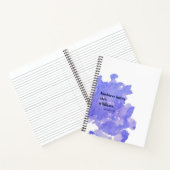 Blauwe Waterverf Notitieboek (Binnen)