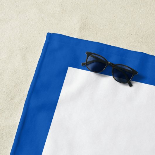 Blauwe Waterverf Octopus Ocean Zee Life Mariene Ki Strandlaken (In situ)