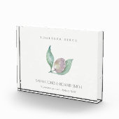 BLAUWE WATERVERF OLIVE BEWAREN DE DATUM WEDING GIF FOTOBLOKKEN (Rechts)