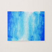 Blauwe Waterverf Ombre Legpuzzel (Horizontaal)