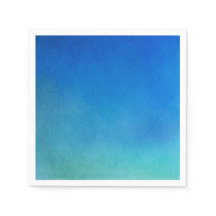 Blauwe Waterverf Ombre