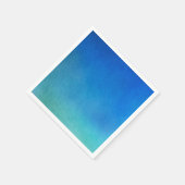 Blauwe Waterverf Ombre Servet (Hoek)