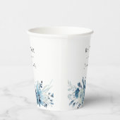 Blauwe waterverf papieren bekers (Rechts)