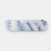 Blauwe Waterverf Persoonlijk Skateboard (Horizontaal)