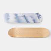Blauwe Waterverf Persoonlijk Skateboard (Horizontaal)