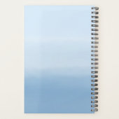 Blauwe waterverf planner (Achterkant)