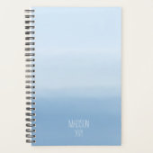Blauwe waterverf planner (Voorkant)