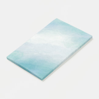 Blauwe waterverf post-it® notes