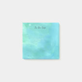 Blauwe Waterverf Post-it® Notes (Voorkant)