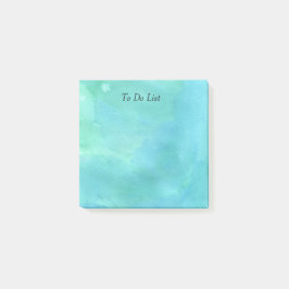 Blauwe Waterverf Post-it® Notes