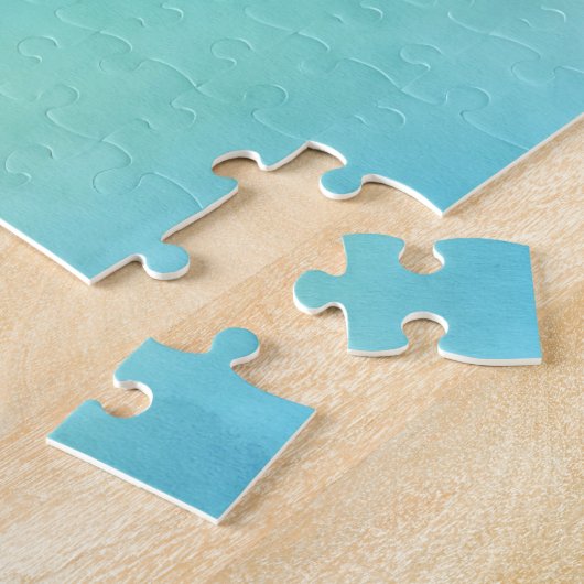 Blauwe Waterverf - Puzzelaar Legpuzzel (Zijkant)