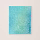 Blauwe Waterverf - Puzzelaar Legpuzzel (Verticaal)