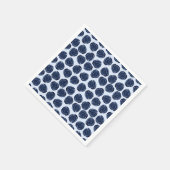 Blauwe Waterverf Roos Wijnstokken buitengaatswedst Servet (Hoek)