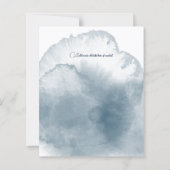 Blauwe Waterverf Rozen (Achterkant)