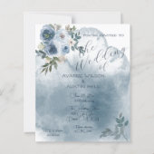 Blauwe Waterverf Rozen (Voorkant)