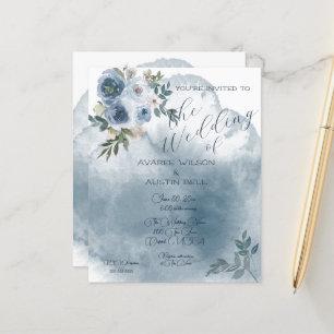 Blauwe Waterverf Rozen