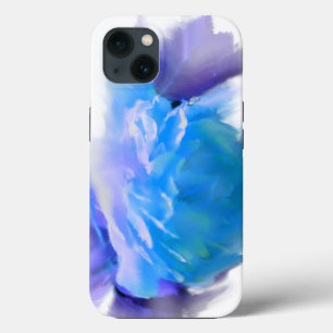 Blauwe waterverf rozen blauw bloemblauw bloemblauw Case-Mate iPhone case